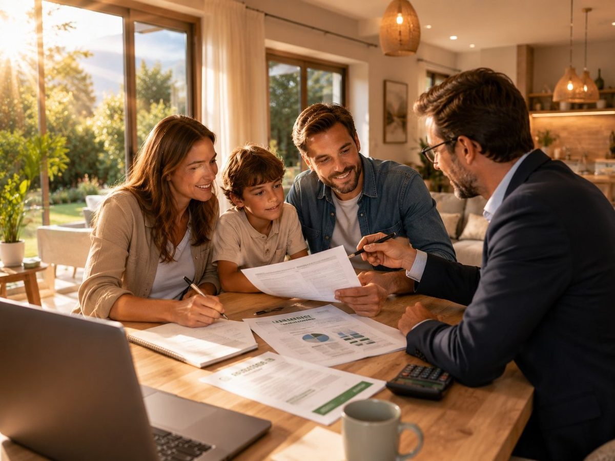 Un conseiller Wolt Solution Energy guide une famille dans son projet de rénovation énergétique
